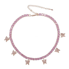 Load image into Gallery viewer, Mariposa Tennis Necklace
